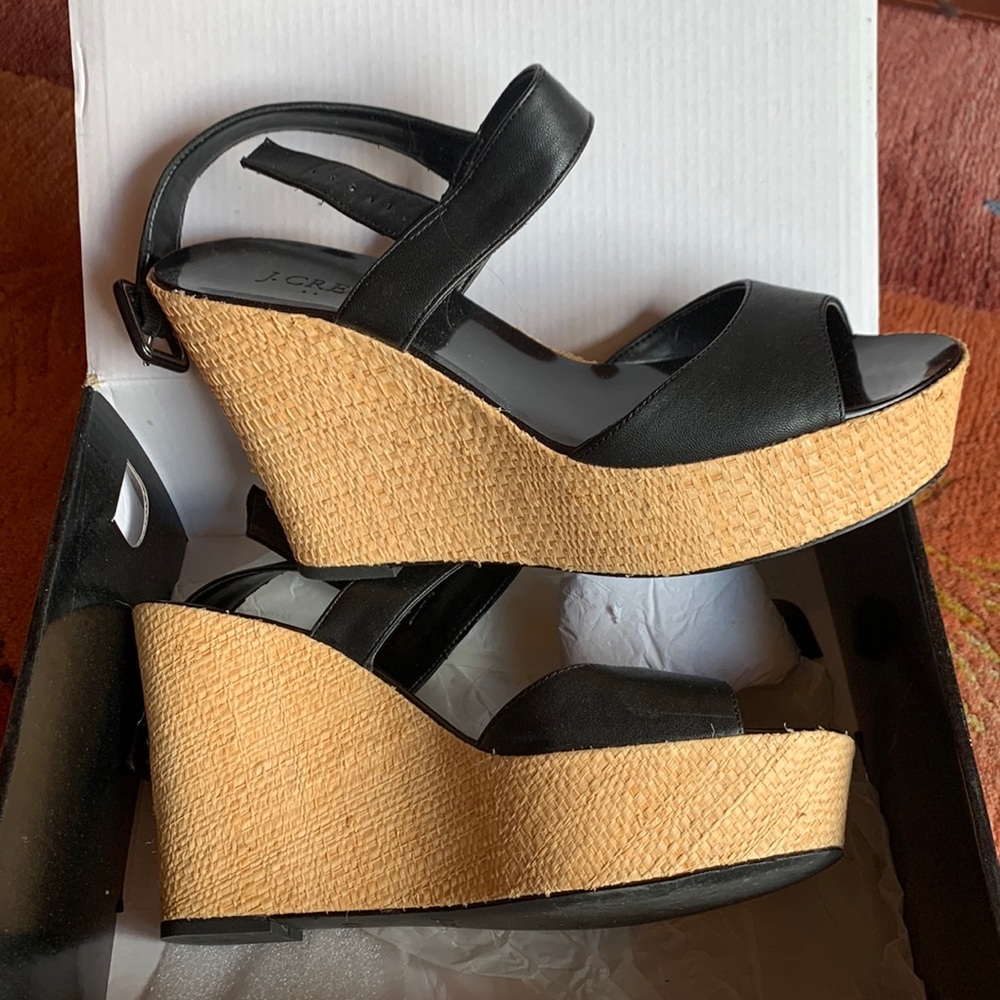 J Crew Sandals🖤 Brand New